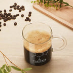 High Borosilicate Glass Coffee Sharing Cup with Transparent Tape, Scale Identification - Davere Goods