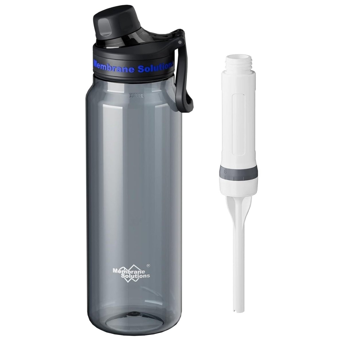 Chlorine Odor Removal Fast Flow Water Bottle, 4Stage ACF Filter Generation, Gray - Davere GoodsW14013563