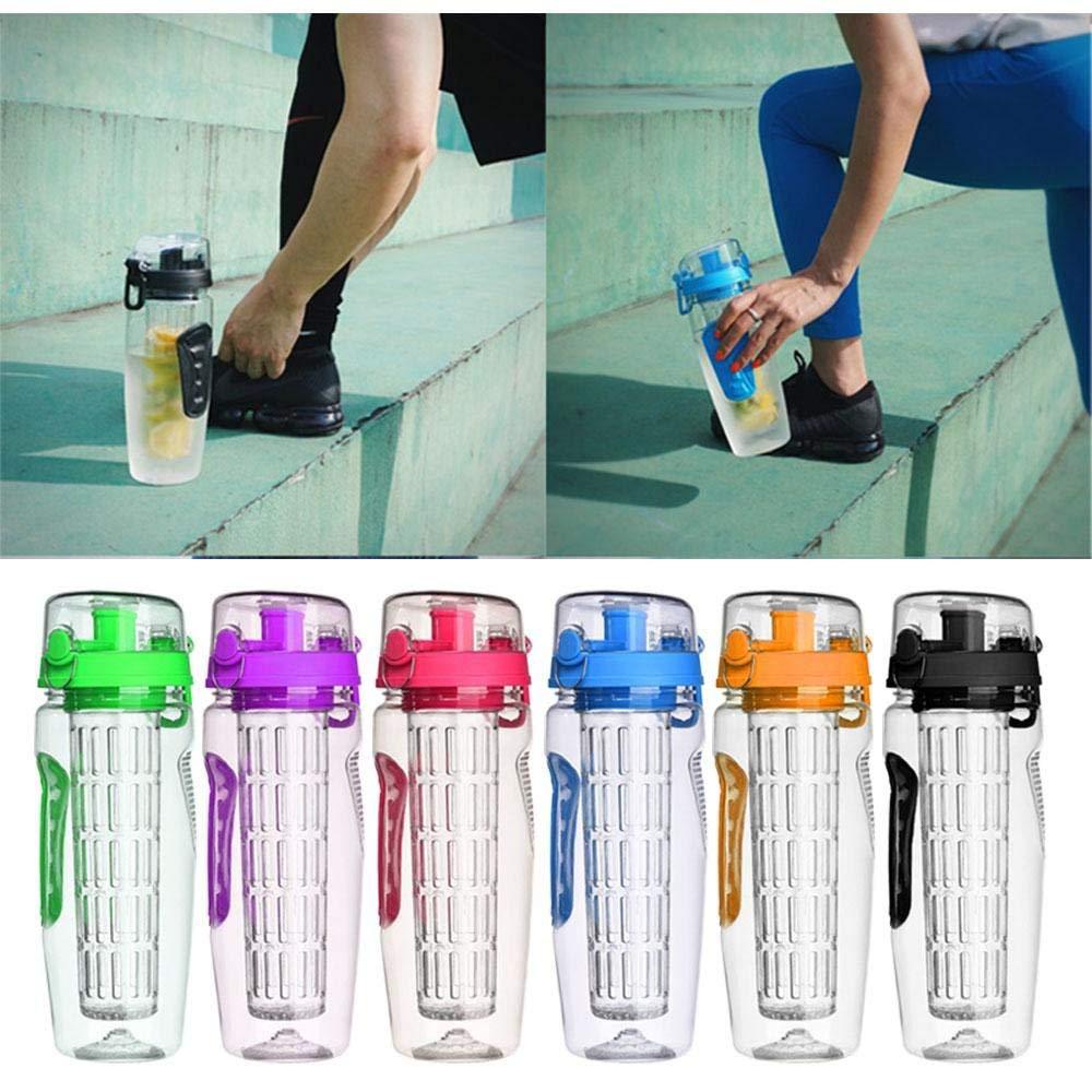 Leakproof 32oz BPA Free Water Bottle with Fruit Infuser, Sports Bottle for Juicy Hydration - Davere GoodsStyle A