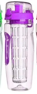 Leakproof 32oz BPA Free Water Bottle with Fruit Infuser, Sports Bottle for Juicy Hydration - Davere GoodsStyle A