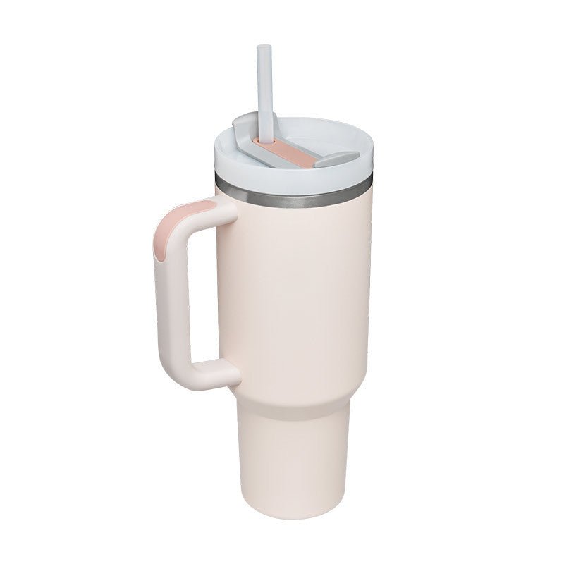 40oz Stainless Steel Mug: Premium Insulated Coffee Cup for Ultimate Beverage Enjoyment - My StoreRose quartz