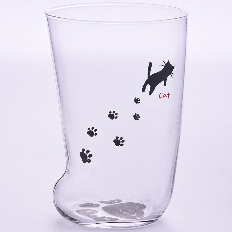 Adorable Cat & Tiger Paws Glass Cup Set - Unique Milk Coffee Mug Combo - Davere GoodsCat