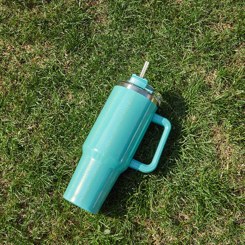 Fashionable Stainless Steel Tumbler with Large Capacity and Double-layer Vacuum Insulation - Davere GoodsGreen