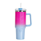 Fashionable Stainless Steel Tumbler with Large Capacity and Double-layer Vacuum Insulation - DavereGoodsPink Blue