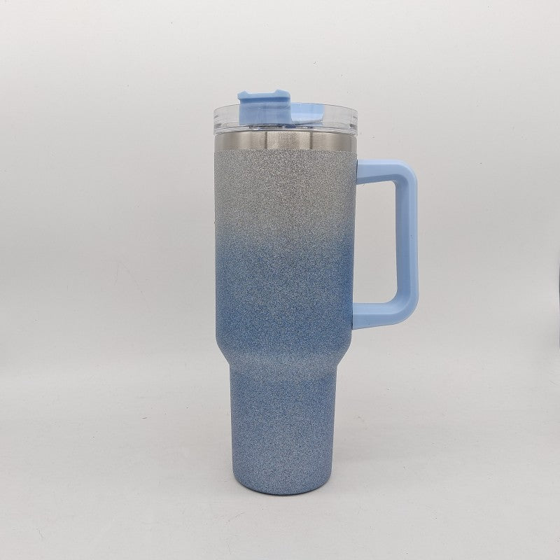 Fashionable Stainless Steel Tumbler with Large Capacity and Double-layer Vacuum Insulation - Davere GoodsGradient Blue