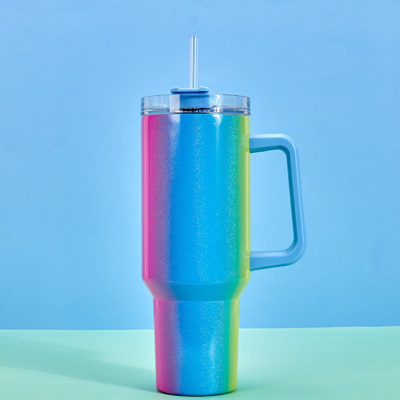 Fashionable Stainless Steel Tumbler with Large Capacity and Double-layer Vacuum Insulation - Davere GoodsGradient