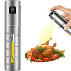 Oil Injector Bottle with 100ml Capacity, Stainless Steel Visual Scale, Easy One-Handed Operation - Davere Goods