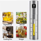 Oil Injector Bottle with 100ml Capacity, Stainless Steel Visual Scale, Easy One-Handed Operation - Davere Goods