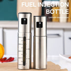 Oil Injector Bottle with 100ml Capacity, Stainless Steel Visual Scale, Easy One-Handed Operation - Davere Goods