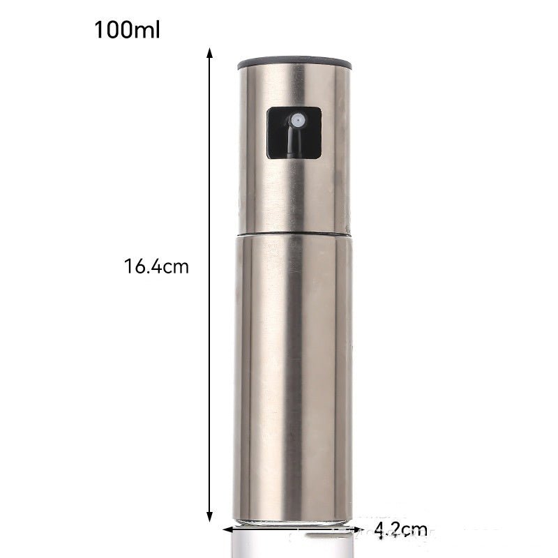Oil Injector Bottle with 100ml Capacity, Stainless Steel Visual Scale, Easy One-Handed Operation - Davere Goods