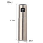 Oil Injector Bottle with 100ml Capacity, Stainless Steel Visual Scale, Easy One-Handed Operation - Davere Goods
