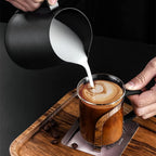 Stainless Steel Milk Frothing Jar, -600 Ml, Matte - Davere GoodsBlack