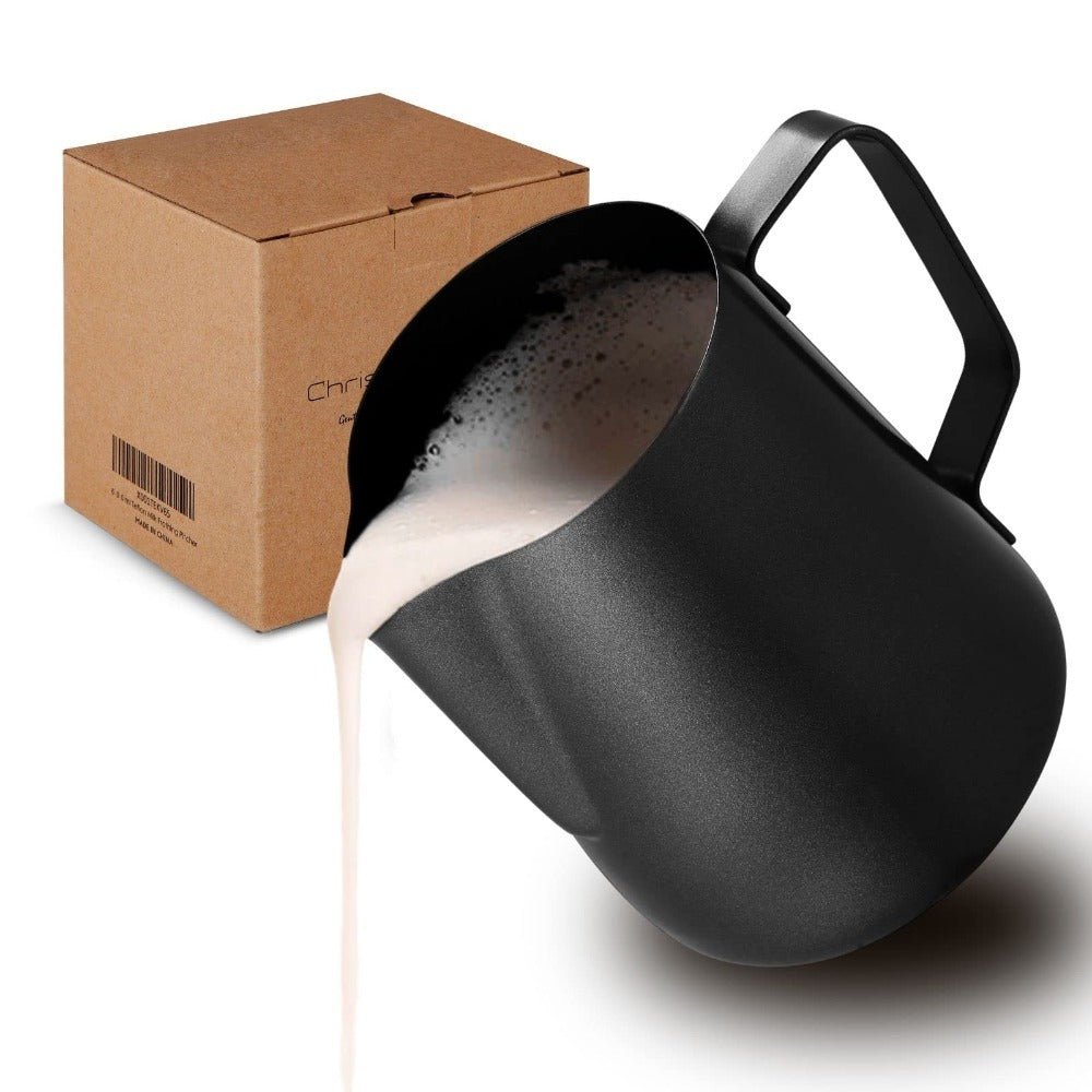 Stainless Steel Milk Frothing Jar, -600 Ml, Matte - Davere GoodsBlack